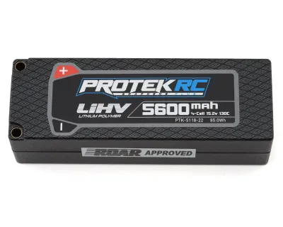 PTK-5118-22 ProTek RC 4S 130C Low IR Silicon Graphene HV LCG LiPo Battery (15.2V/5600mAh) w/5mm Connector (ROAR Approved)