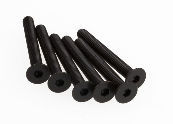 4858 - Screws, 3x25mm countersunk machine (hex drive) (6)