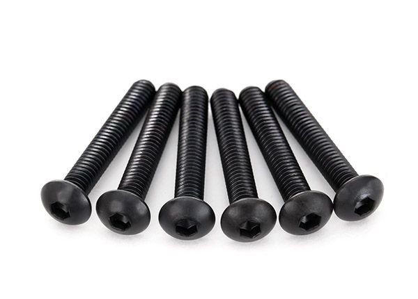 2596 - Screws, 4x25mm button-head machine (hex drive) (6)