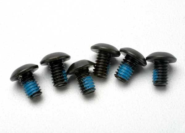 3939 - Screws, 4x6mm button-head machine (hex drive) (with threadlock) (6)