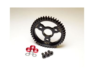 SRVO442 Steel Spur Gear (42T 1.0 Mod)(Red): Traxxas