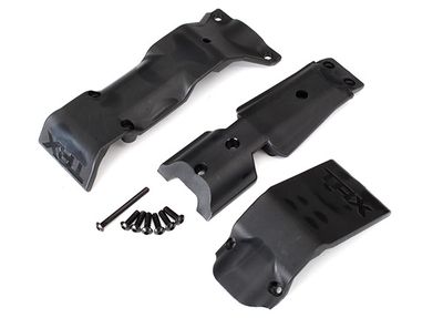 8637 - Skid plate set, front/ skid plate, rear/ 3x10 BCS (6)/ 3x30 BCS (1) (fits #8629 &amp; 8630 bulkheads)
