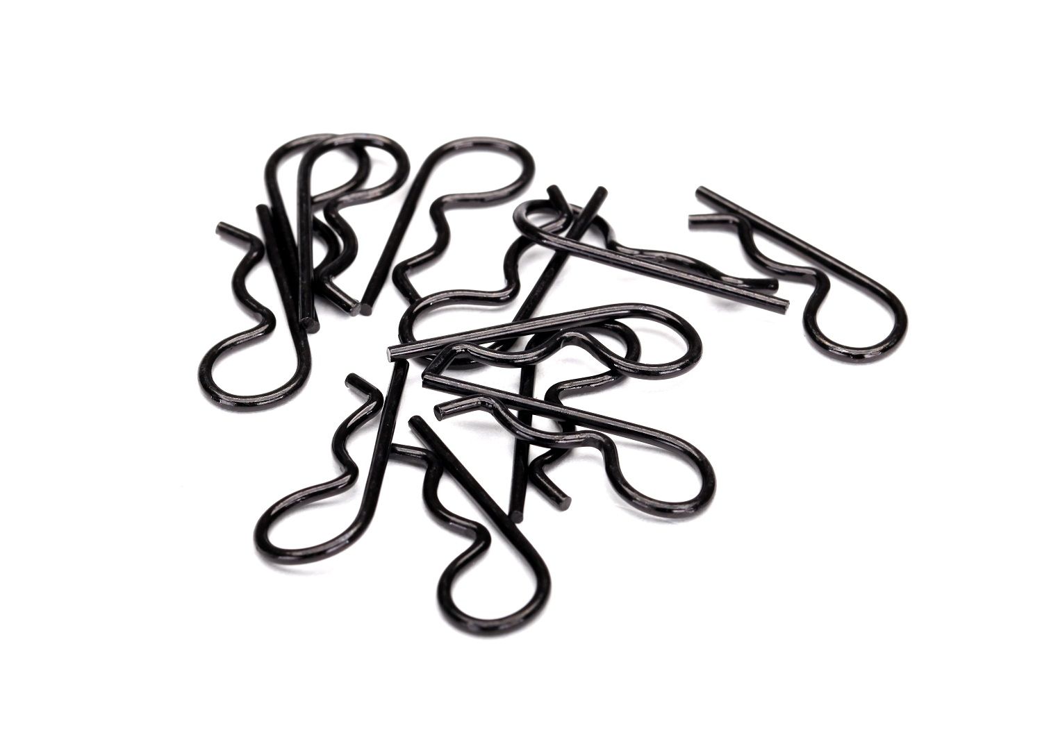 3934A - Body clips, heavy duty (black) (12)