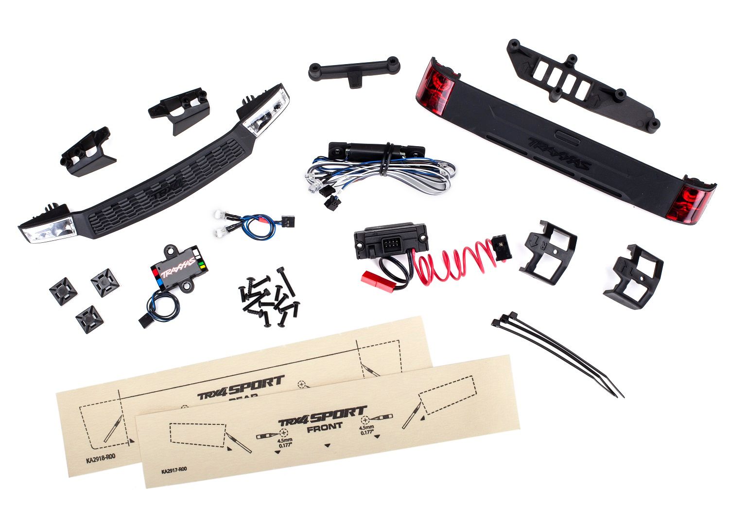 8085 - LED light set, complete with power supply (contains headlights, tail lights, &amp; distribution block) (fits #8111 or #8112 body)