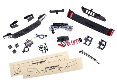 8085 - LED light set, complete with power supply (contains headlights, tail lights, &amp; distribution block) (fits #8111 or #8112 body)