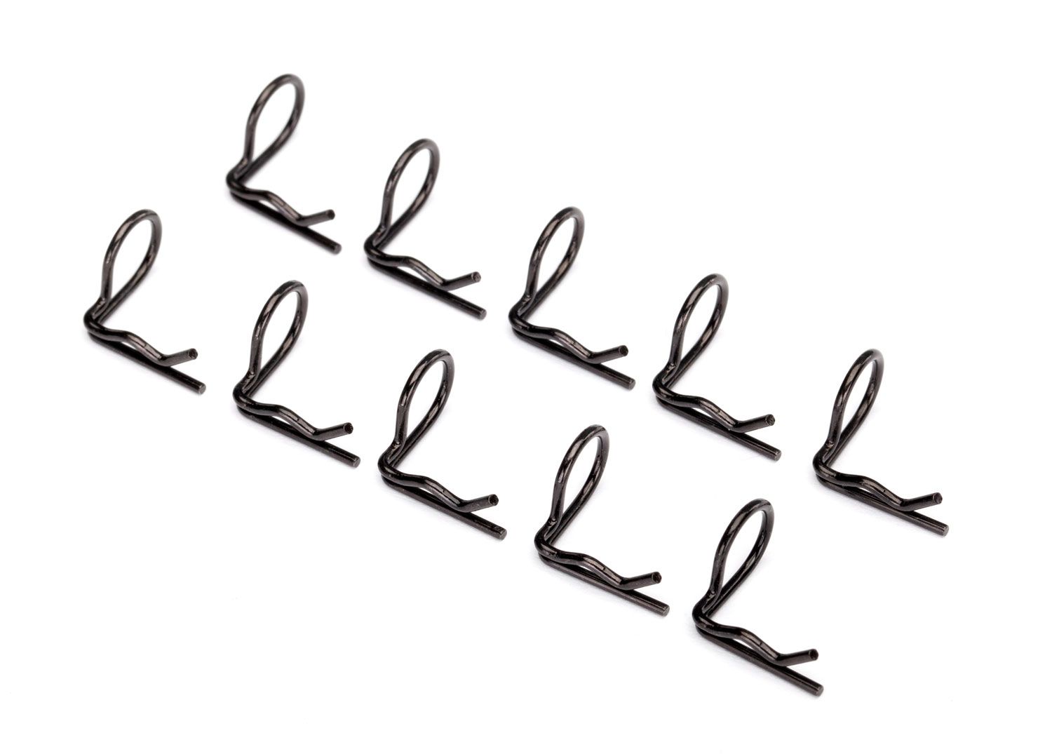 3935A Body clip (mounting clip), angled, 90-degrees (black) (10)