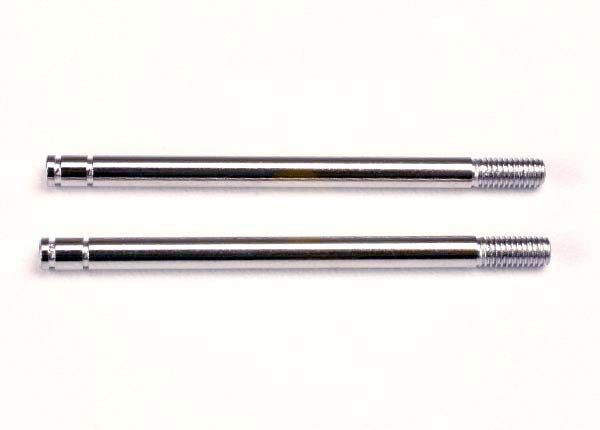 1664 Shock shafts, steel, chrome finish (long) (2)