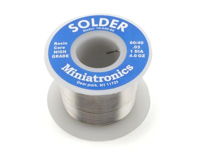 MNT1064004 Rosin Core Solder 60/40, 4oz
