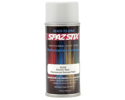 Spaz Stix Electric Blue Fluorescent Spray Paint