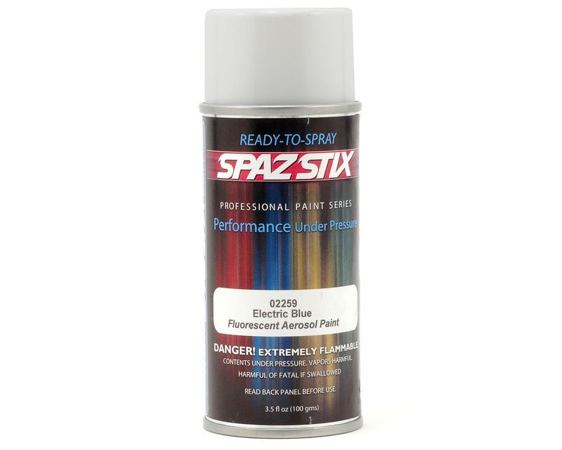 Spaz Stix Electric Blue Fluorescent Spray Paint