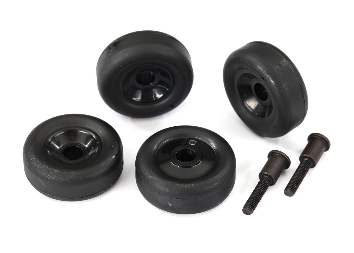 4976 Wheels (4)/ axles (2), for Maxx wheelie bar