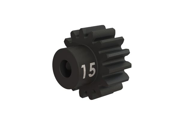 3945x Gear, 15-T pinion (32-p), heavy duty (machined, hardened steel)/ set screw
