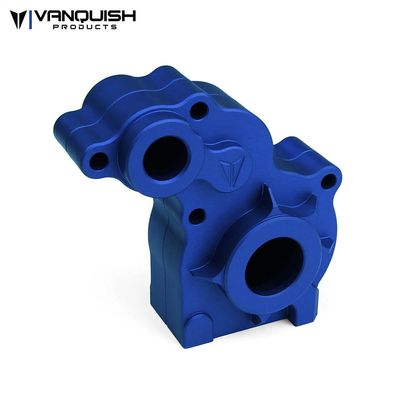 VPS01189 SCX10 Aluminum Transmission Housing Blue Anodized Vanquish Products SCX10 Aluminum Transmission Housing - Blue
