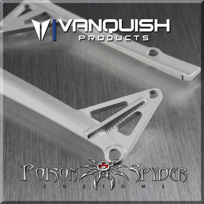 Poison Spyder JK LED Light Bar Mount Clear Vanquish Products Poison Spyder JK LED Light Bar Mount Clear Anodized - Clear