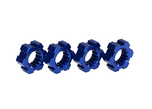 7756X WHEEL HUBS, HEX, ALUMINUM (BLU