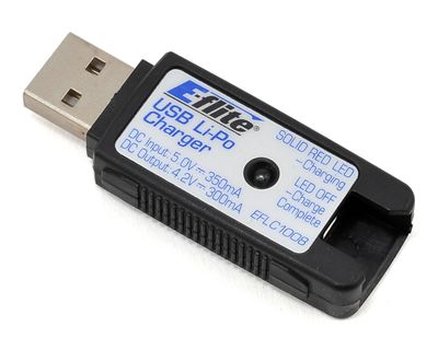E-flite 1S USB Li-Po Charger, 300mA