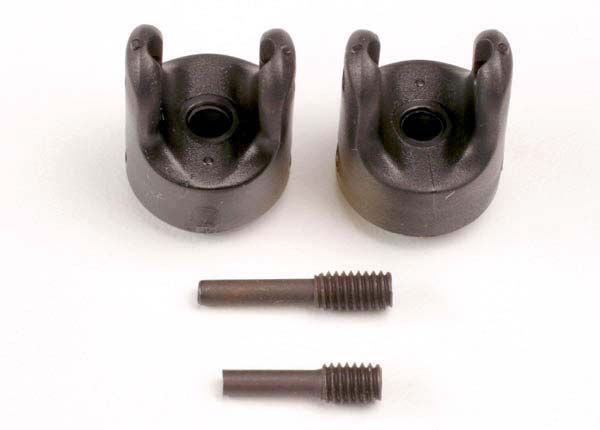 4927X Transmission output yokes (heavy duty) (2)/ set screw yoke pins, M4/10 (1) &amp; M4/18.5 (1)