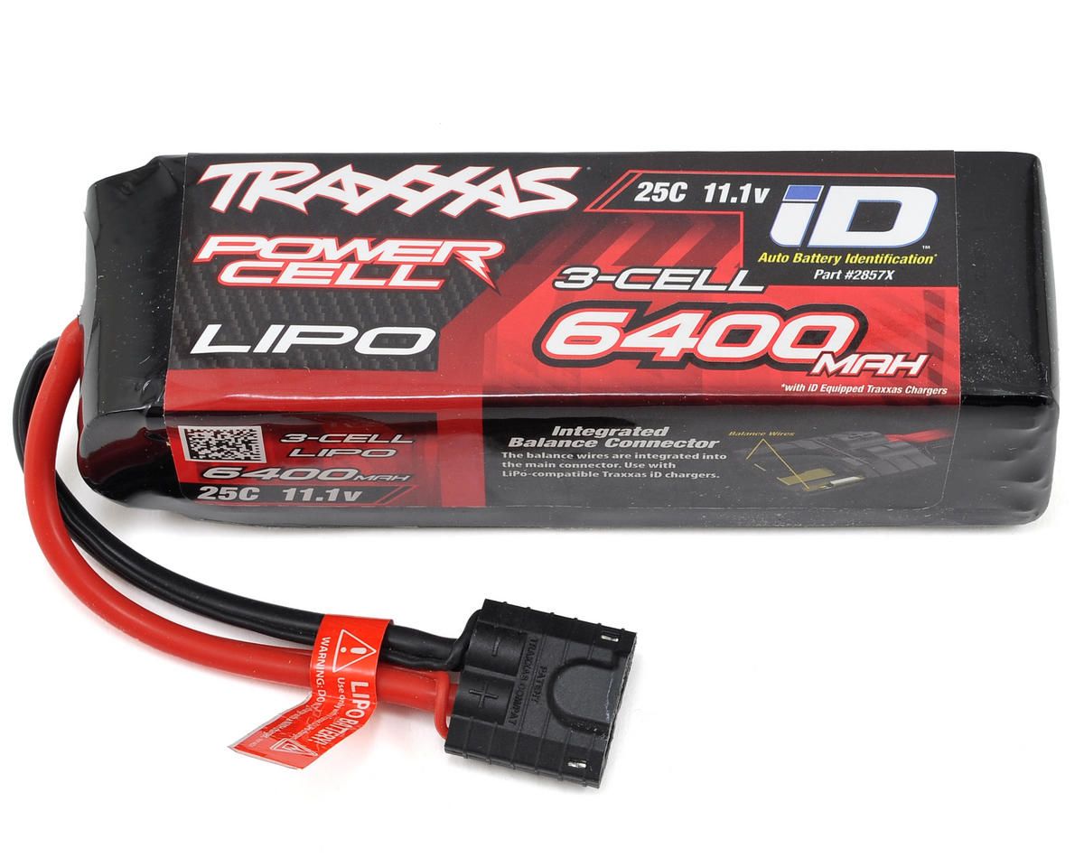 2857X 6400mAh 11.1v 3-Cell 25C LiPo Battery