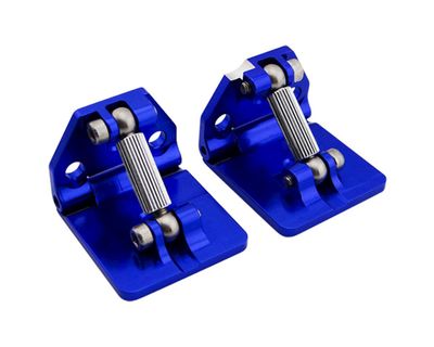 Hot-Racing Racing Aluminum Adjustable Trim Tab Set for Traxxas Spartan (Blue)