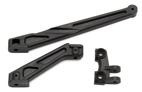 81032 RC8B3 Chassis Braces, long (front and rear)