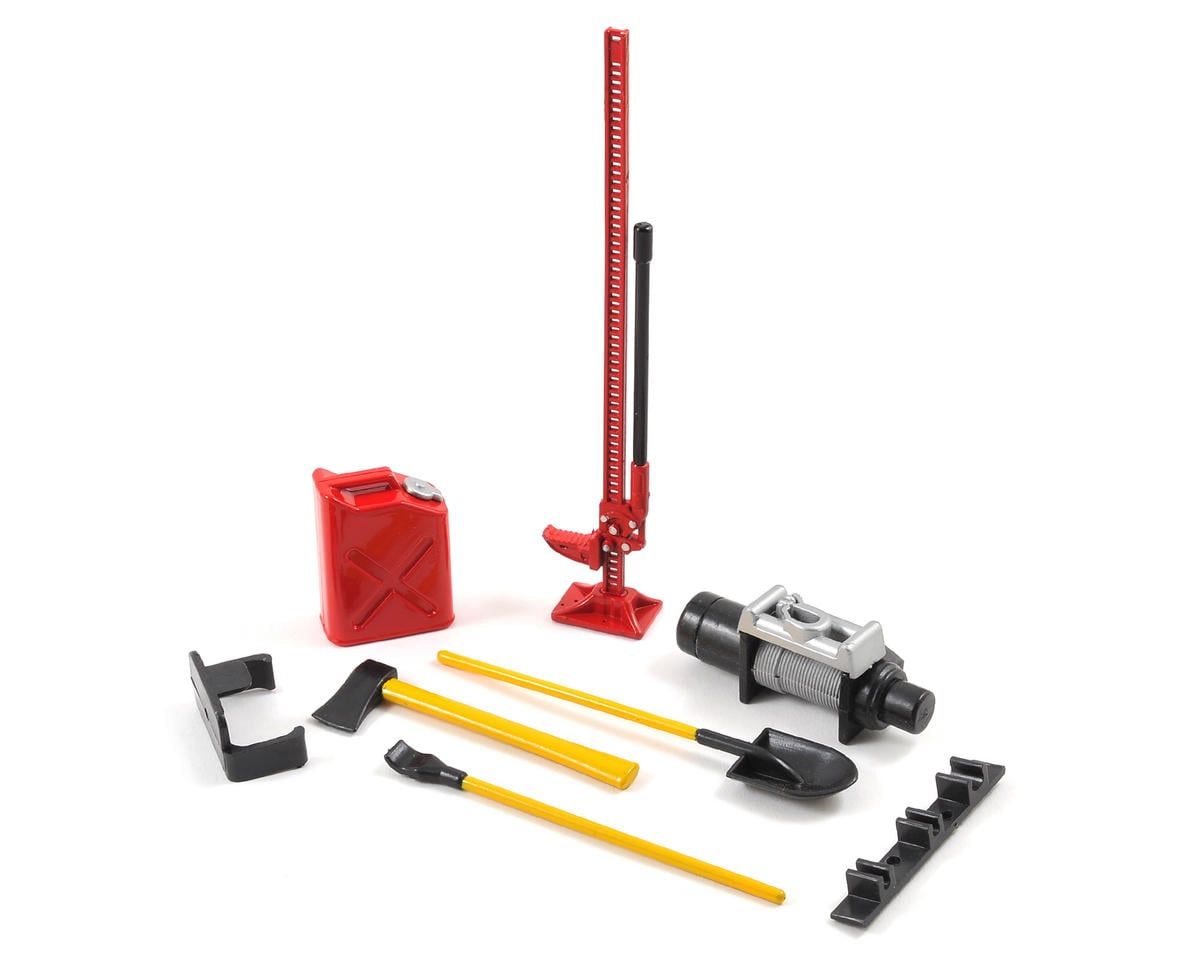 YA-0356RD Yeah Racing 6-Piece Scale Tool Set (Red)