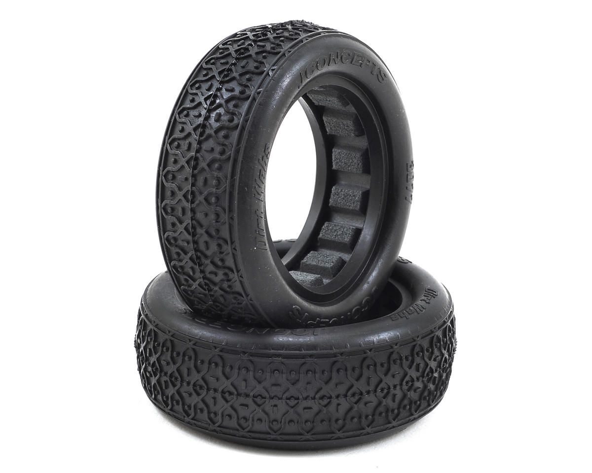 3077-01 JConcepts Dirt Webs 2.2" 2WD Front Buggy Tires w/And-1 Inserts (2) (Blue)