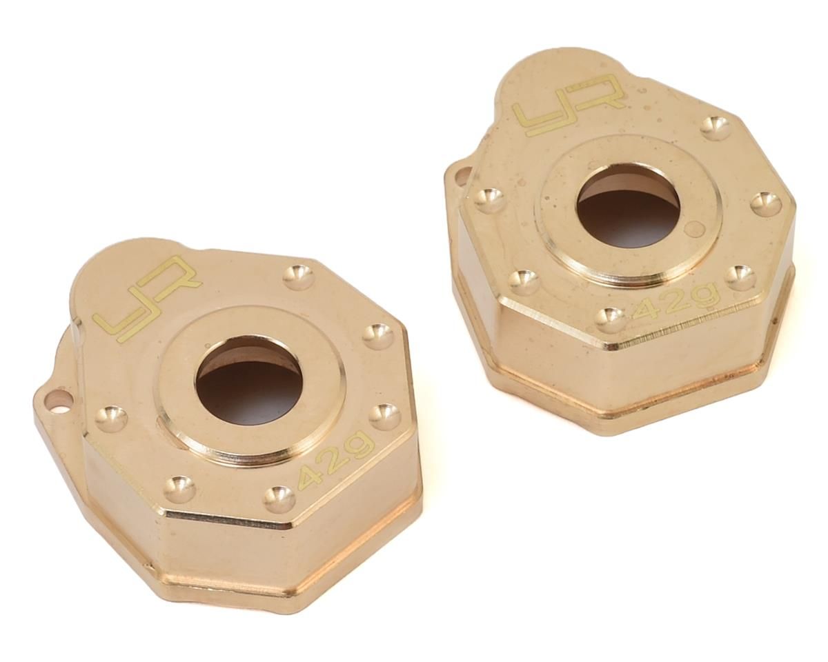 TRX4-019 Yeah Racing Traxxas TRX-4 Brass Portal Cover Set (2)