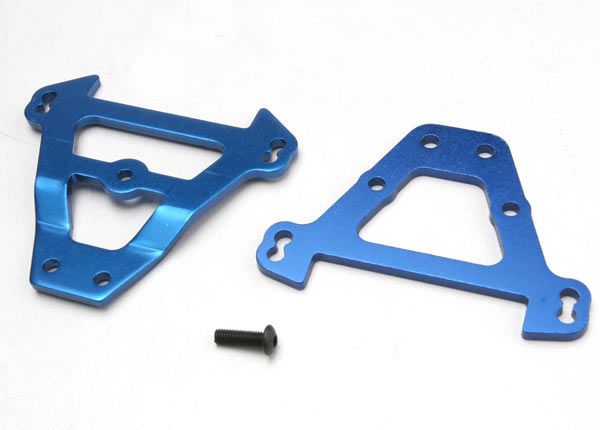 5323 Bulkhead tie bars, front &amp; rear (blue-anodized aluminum)
