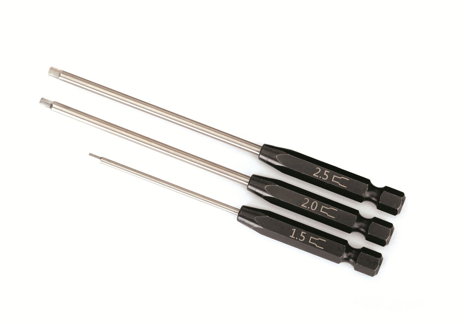 8715 - Speed Bit Set, hex driver, 3-piece straight (1.5mm, 2.0mm, 2.5mm), 1/4' drive