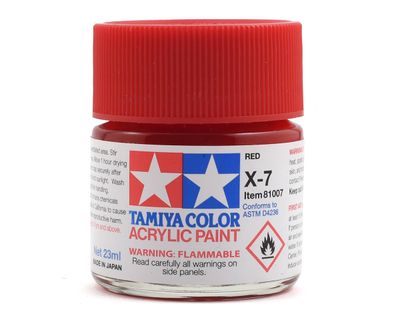 Tamiya X-7 Red jar