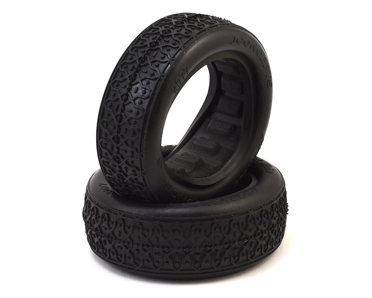 3077-02 JConcepts Dirt Webs 2.2" 2WD Front Buggy Tires w/And-1 Inserts (2) (Green)