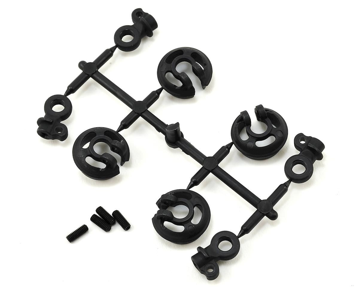 TKR6701 RC EB410/ET410 Locking Shock Rod End &amp; Spring Perch Set