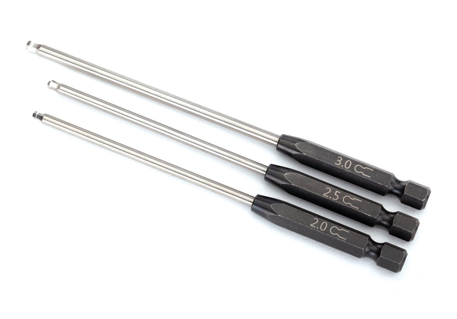 8716X - Speed Bit Set, hex driver, 3-piece ball-end (2.0mm, 2.5mm, 3.0mm), 1/4' drive