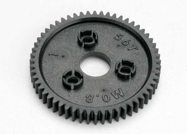 3957 Spur gear, 56-tooth (0.8 metric pitch, compatible with 32-pitch)