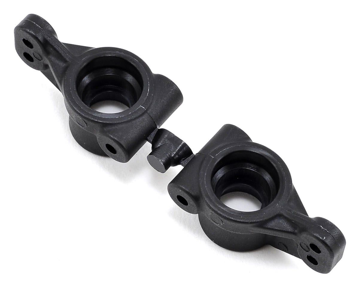 RPM73572 ECX R Axle Carriers, Black; RUC, BST, CIR, TOR 2wd