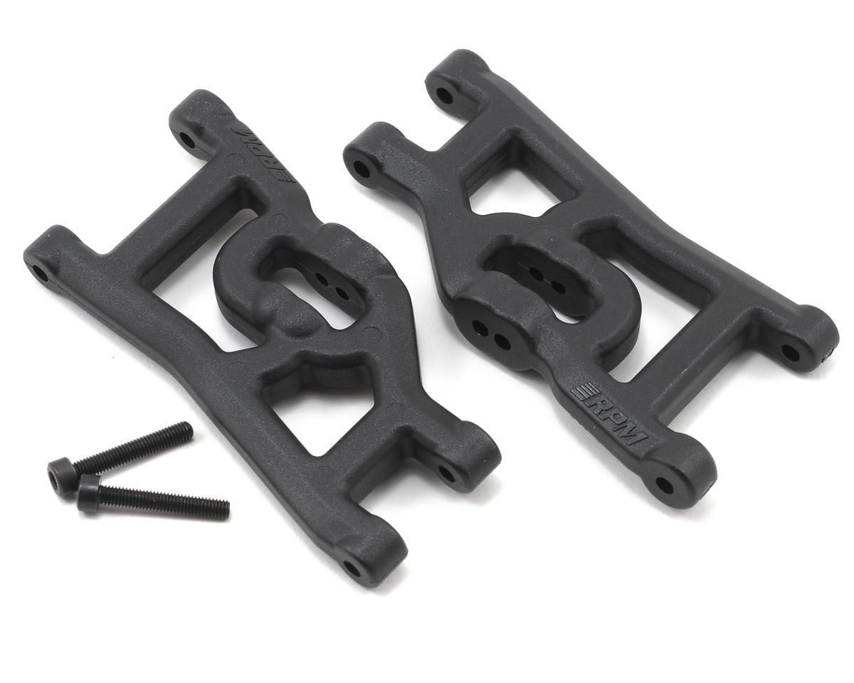 RPM80492 RPM Front A-Arms (Black) (Nitro Rustler &amp; Bandit) (2)