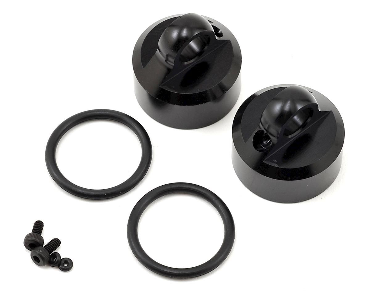 TKR8702 Shock Caps (7075,emulsion/vented/std,Blk Ano,2pcs)