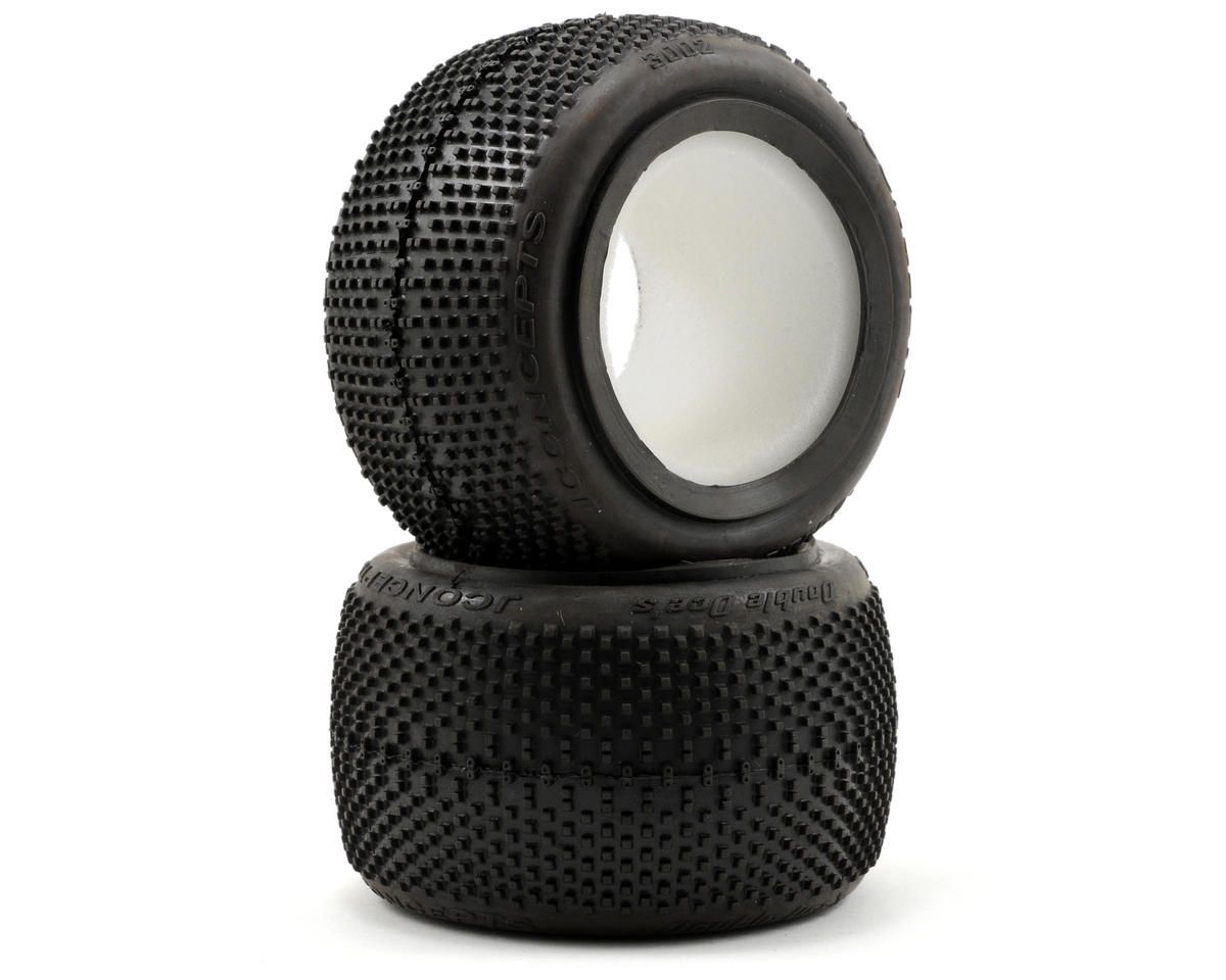 3002-02 JConcepts Double Dee's 2.2" Rear Buggy Tires (2) (Green)