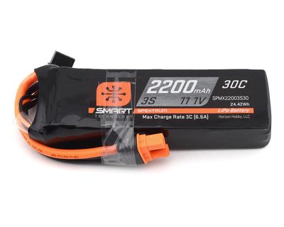 Spektrum 2200mah 3S 11.1V Smart LiPo 30C; IC3