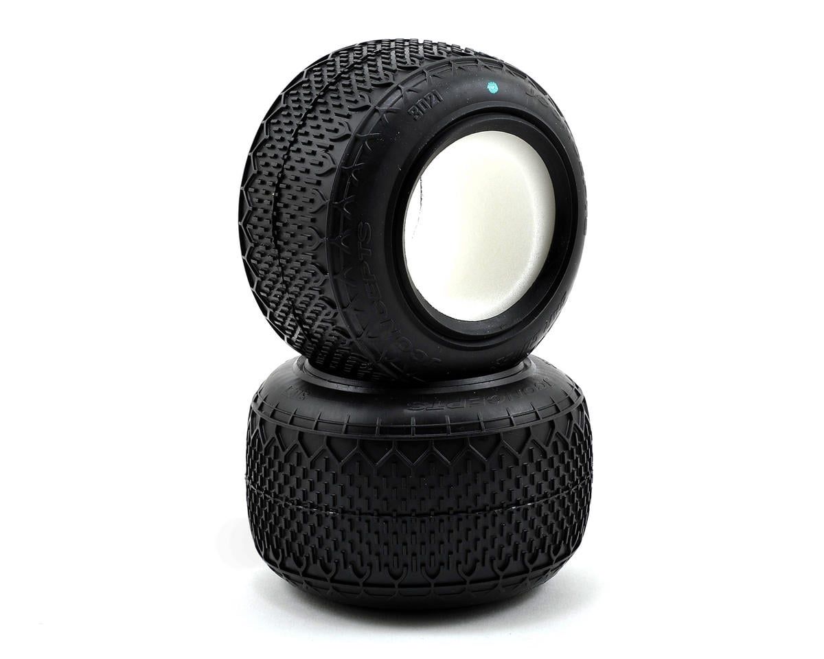3021-02 JConcepts Bar Codes 2.2" Truck Tires (2) GREEN