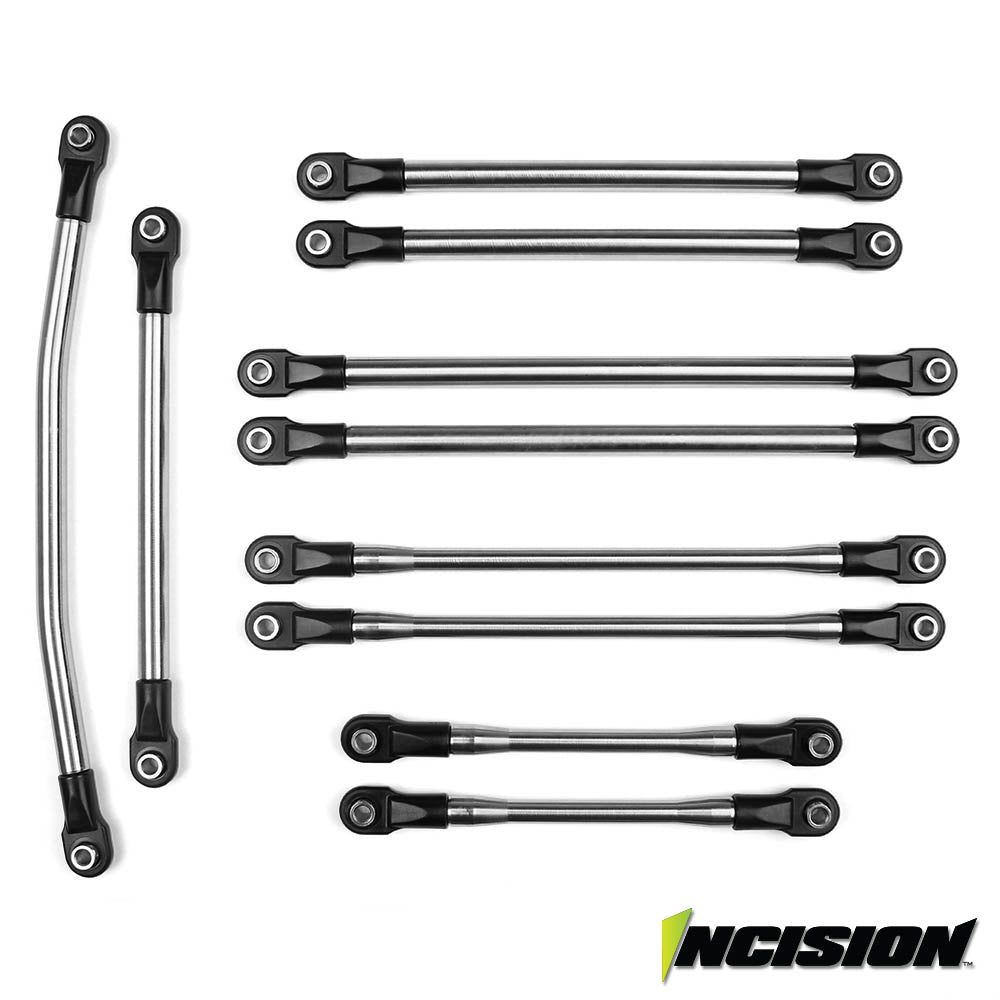 Vanquish Products Incision SCX10-II 12.0" 1/4 Stainless Steel 10pc Link Kit