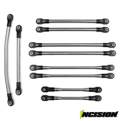 Vanquish Products Incision SCX10-II 12.0" 1/4 Stainless Steel 10pc Link Kit