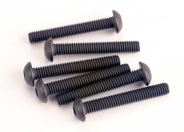 2580 Screws, 3x20mm button-head machine (hex drive) (6)