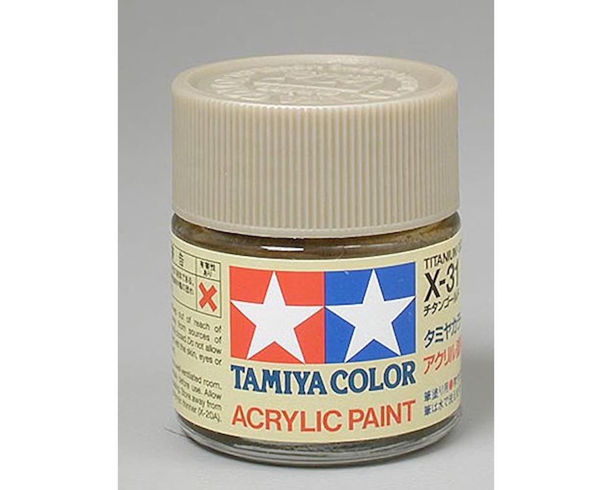 Tamiya X-31 Titanium Gold jar