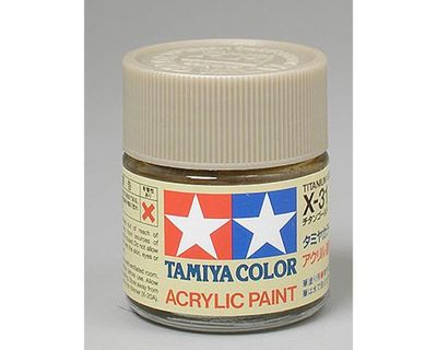 Tamiya X-31 Titanium Gold jar