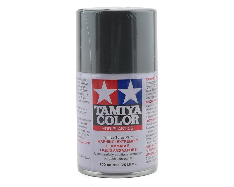 Tamiya TS-100 Semi-Gloss Bright Gun Metal can