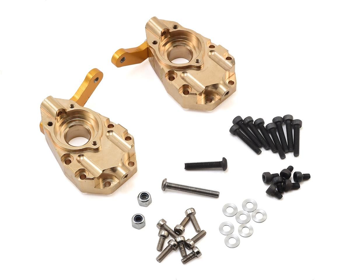 TRX4-031 Yeah Racing Traxxas TRX-4 Brass Front Steering Knuckle (2)