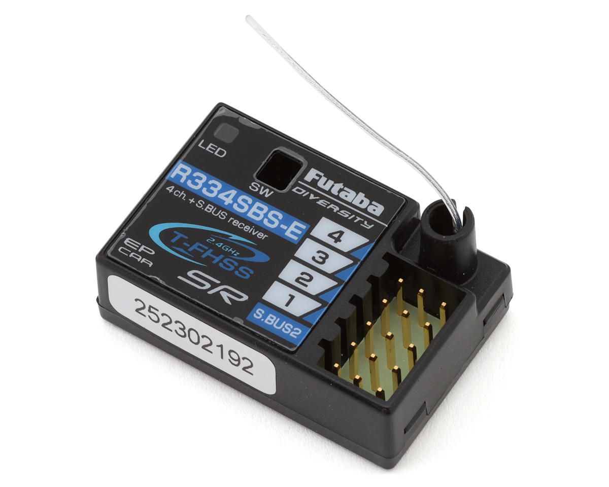 FUT01102152-1 Futaba R334SBS-E T-FHSS SR S.Bus2 4-Channel 2.4GHz Receiver (EP Only)