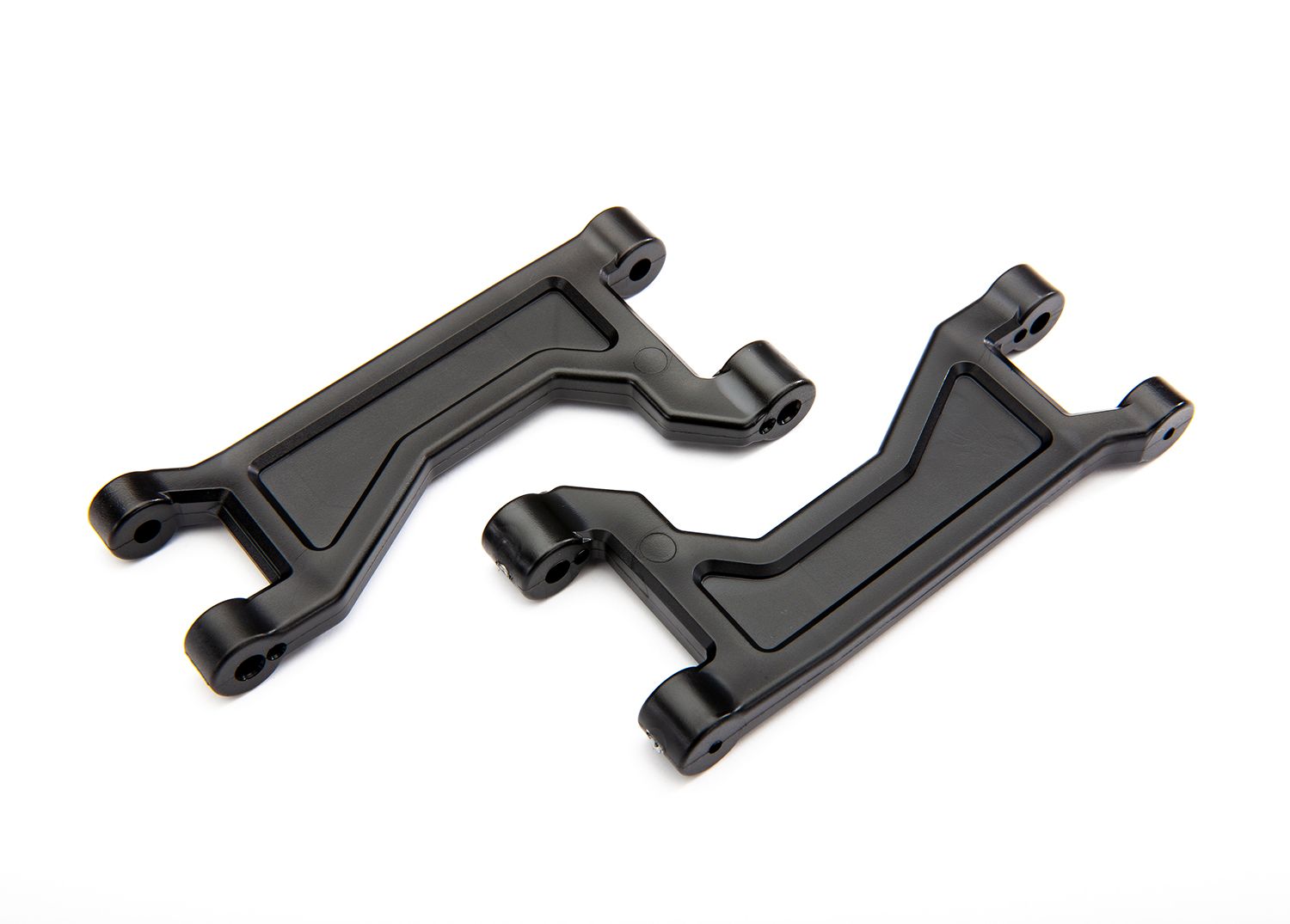 8929 Suspension arms, upper, black (left or right, front or rear) (2)