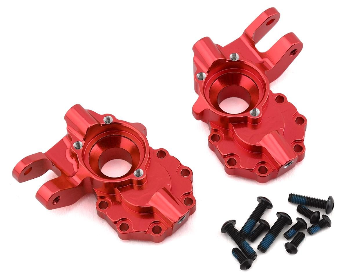 8252R Portal housings, inner (front), 6061-T6 aluminum (red-anodized) (2)/ 3x12 BCS (2)